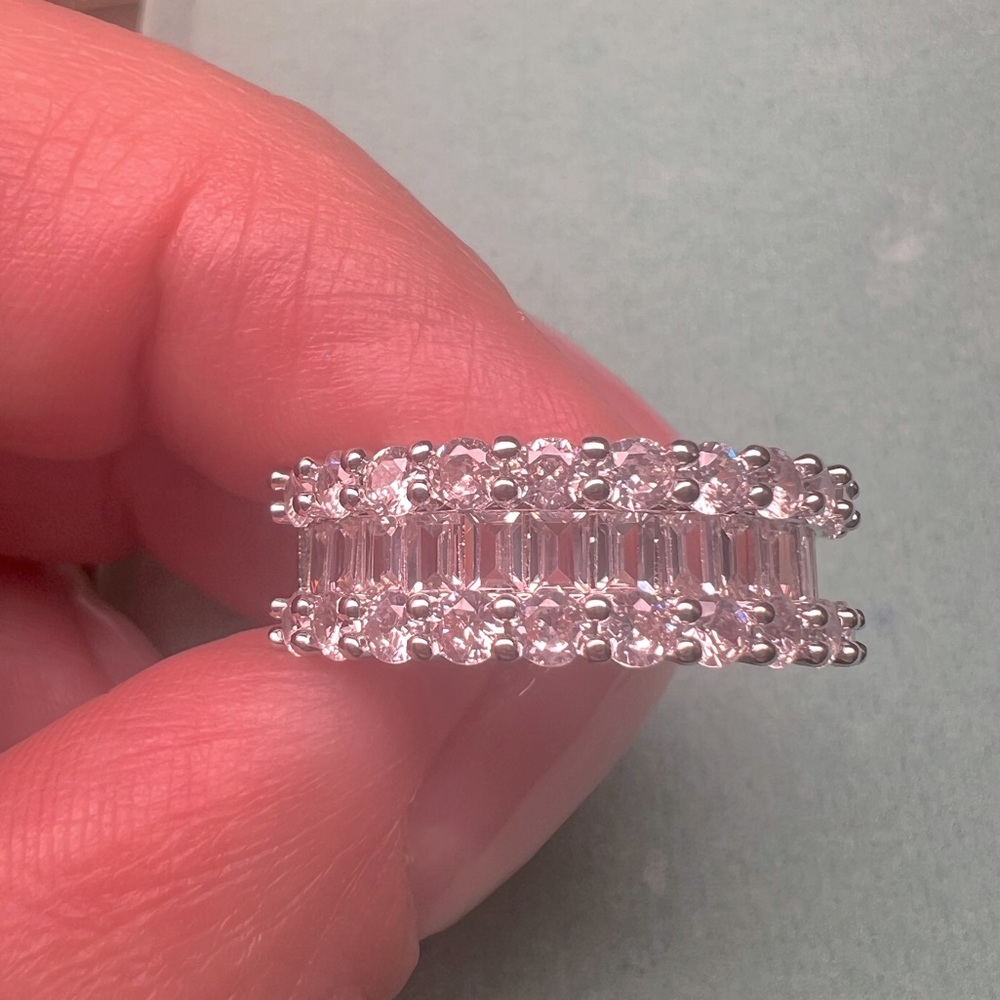 Silver Zircon Ring, Vintage, Comfortable & Skin Finger Rings, Jewelry Gift